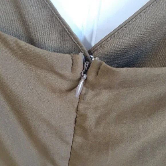 Favlux Fashion Dress Womens Large Green Spaghetti Strap Mini Lined Party - Picture 6 of 12